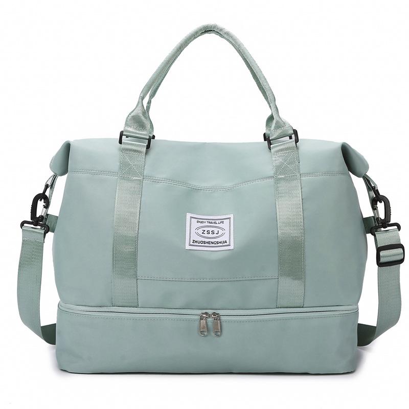 Portable Travel Bag with Large Capacity, Shoe Compartment, and Wet/Dry Separation for Swimming and Fitness