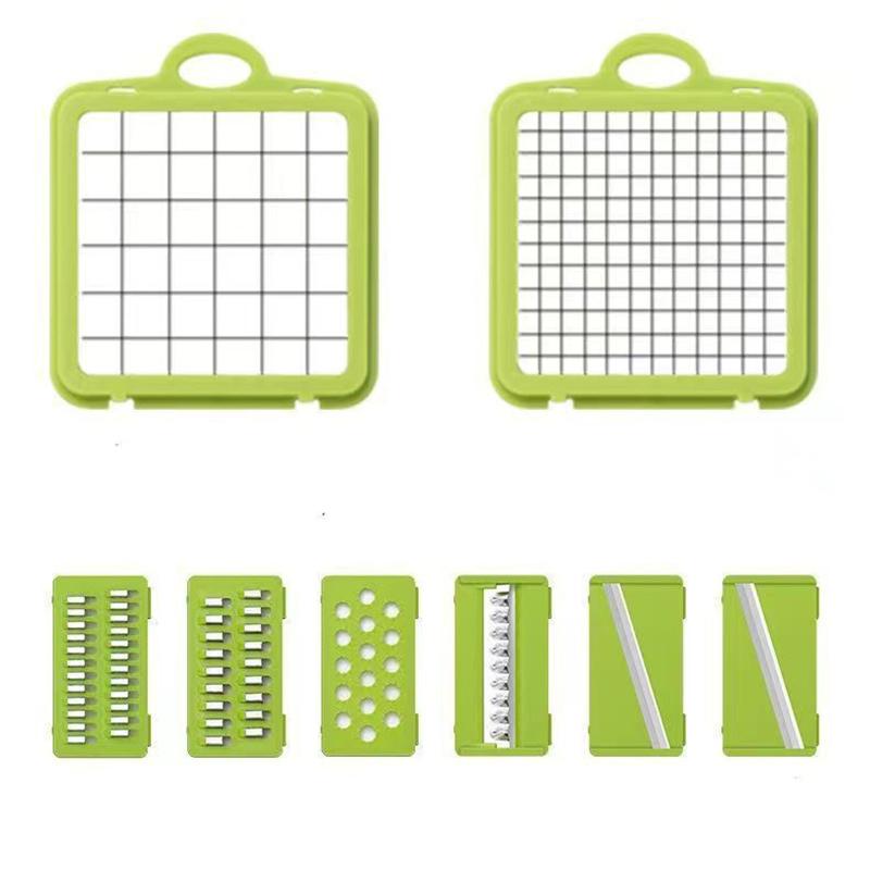 14 In 1  Multi-functional Vegetable Cutter for Home Kitchen Portable and Easy-to-clean Shredder Grater Cut Into Chunks and Cubes Grater