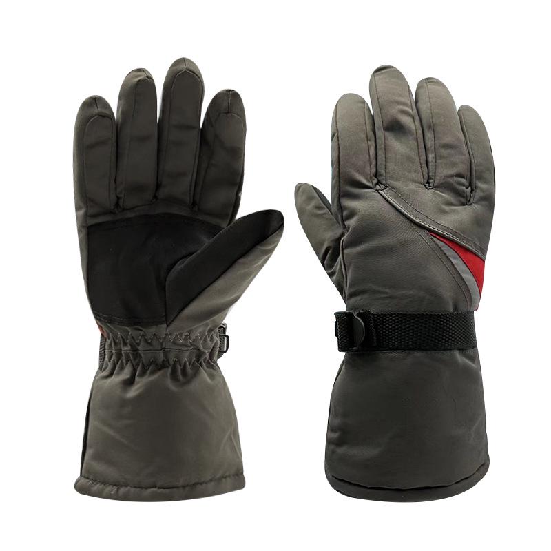 Mănuși de schi de iarnă pentru bărbați: Mănuși de ciclism de exterior calde, rezistente la vânt, impermeabile, rezistente la frig