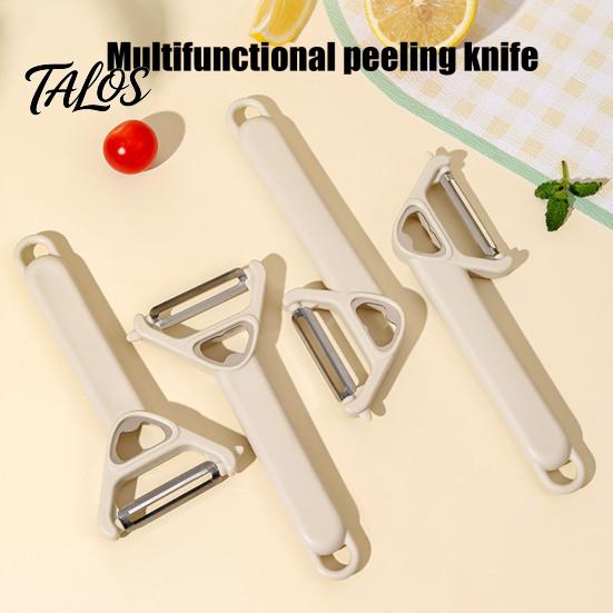 3-in-1 Vegetable Peeler, Stainless Steel Ergonomic Peeler for Elderly, Manual Bottle Opener Peeler, Sharp Blade Vegetable Peeler