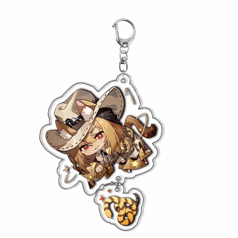 Reverzní hra:1999 Akrylový přívěsek na klíče Kreslené doplňky Viltin Lilya Medicine Druvis III Bkornblume Kroužek na klíče Dárky