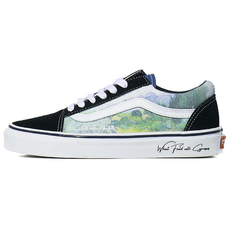 

Vans Old Skool Navy Low top Skateboard Shoes Unisex Black Green VN000D3HNVY(Team10-) 35