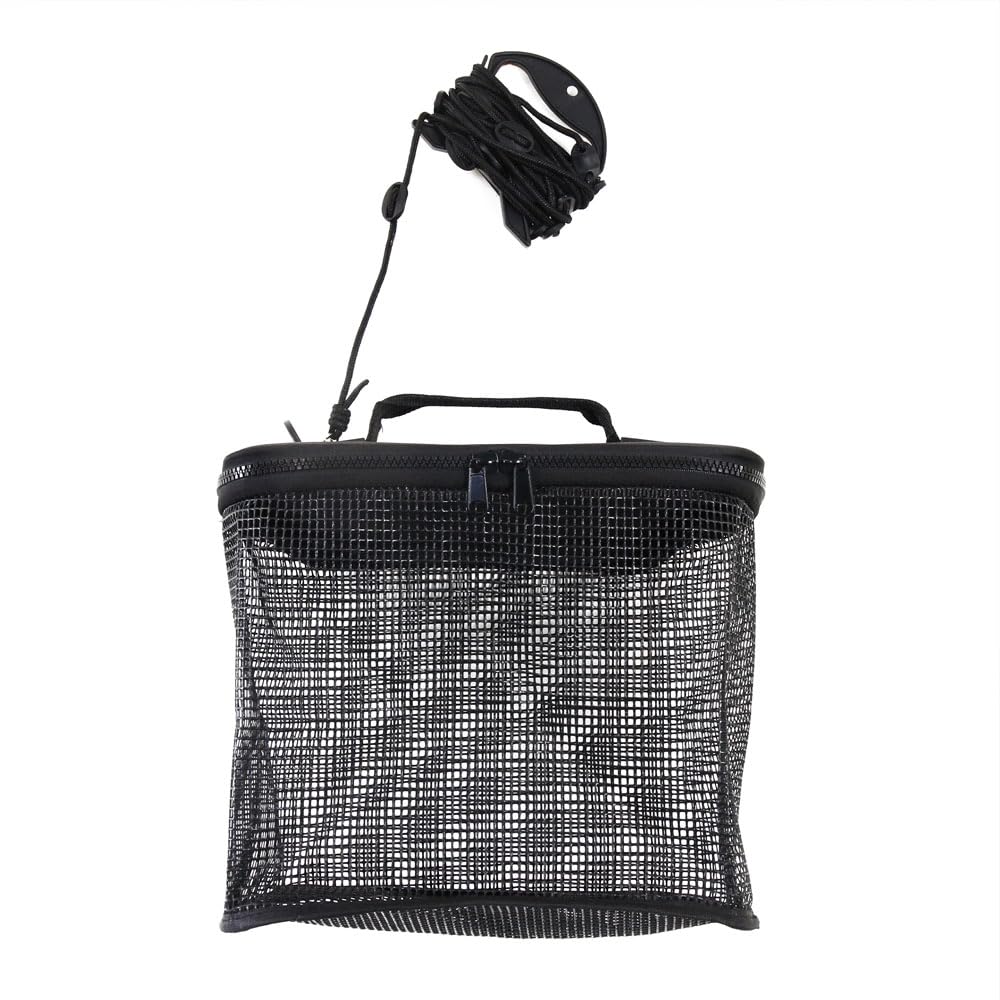 Floating Fishing Net, Foldable, Rubber Net, with Snap Hook and Rope (approx. 8m) (ori-782159)