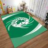 Grüner Teppich mit Panathinaikos Kleeblatt-Logo 1908, Sport-Dekor-Teppich Geeignet für den Einsatz als Antirutschmatte für Wohnzimmer Schlafzimmer Sofas