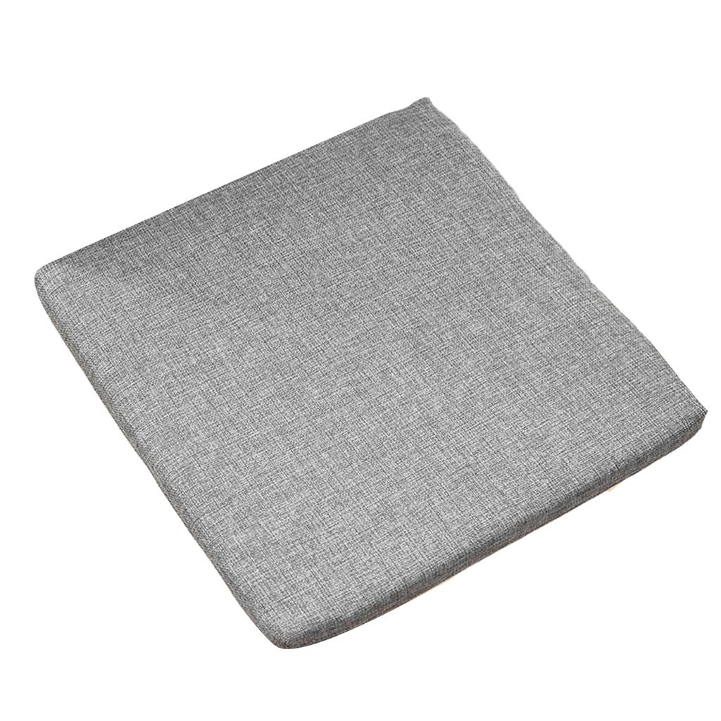 Cotton Linen Seat Cushion Simple Style Breathable Square Office Computer Chair Sitting Cushions Pad Mat for Home Office