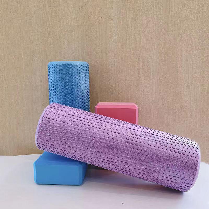 

Hexagonal Pattern 30cm Foam Massage Yoga Roller светло-синий