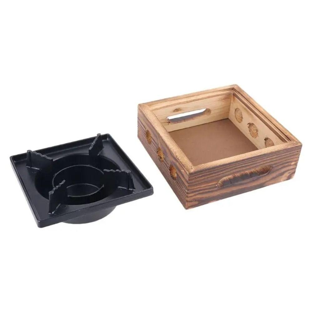Wooden Solid Stoves Portable BBQ Cooking Furnace Dry Stew Hot Pots Barbecue Cooking Oven  Household