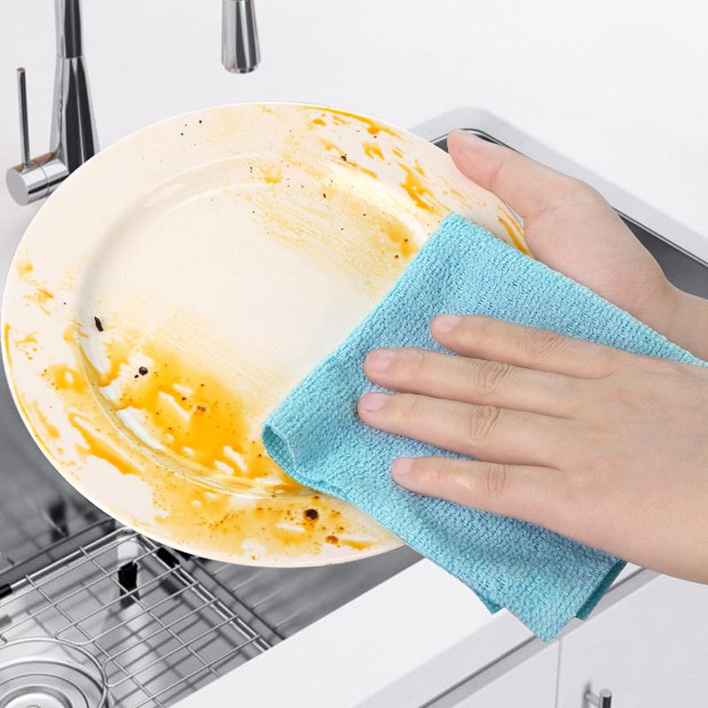 Kitchen Dishwashing Cleaning Cloth Reusable Cleaning Wipe Towel Lazy Person's Wiping Cloth Household Chores Scrubbing Cloth