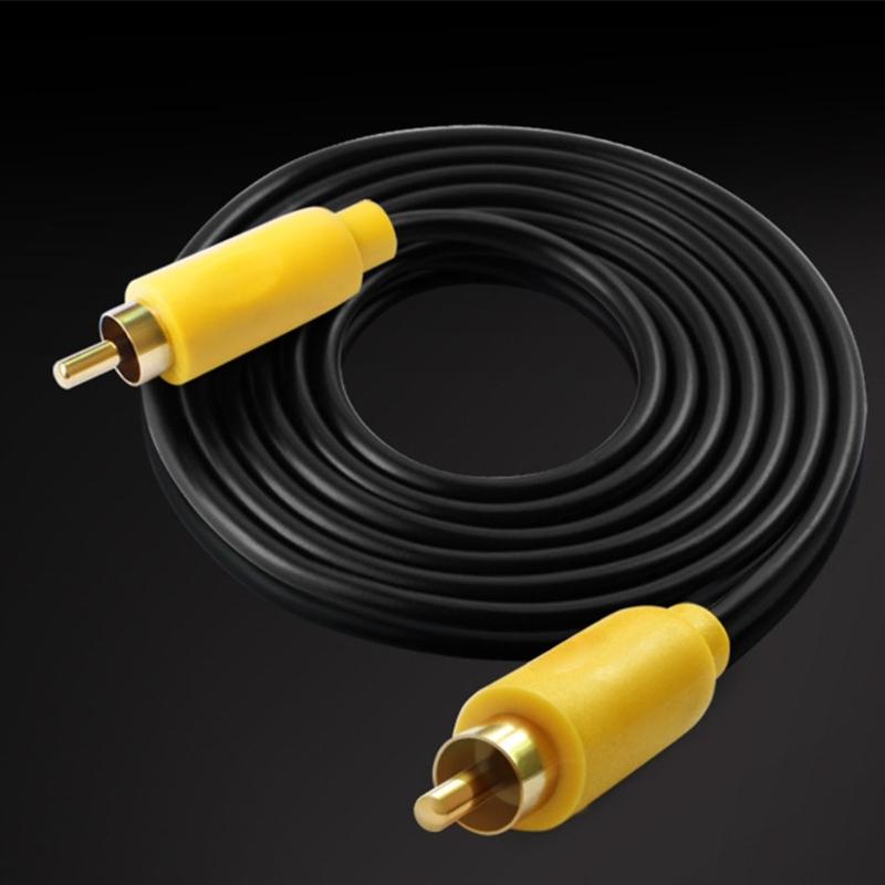 Audio Cable Gold Plated Digital RCA To RCA Male Coaxial Coax Amplifer SPDIF Home Video TV Audio Cable Accessories