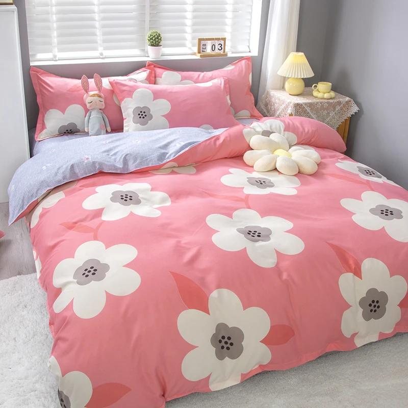 White Green Botanical Floral Duvet Cover Set Queen Reversible Gold Paisley Pattern Bedding Set Soft Microfiber Comforter Cover