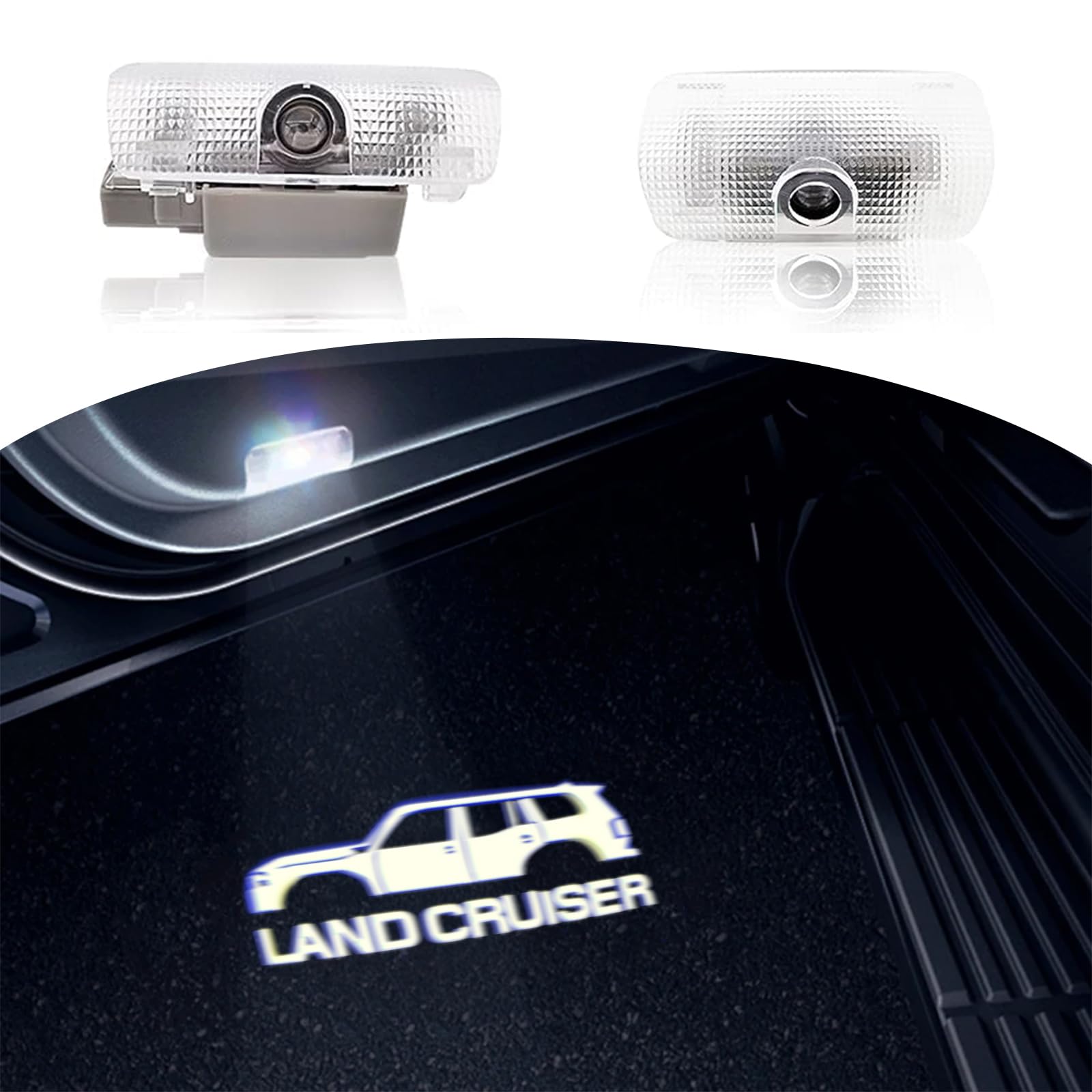 

Светодиодные проекционные фонари подсветки двери с логотипом для Toyota Land Cruiser 250 Комплект из Инструменты Фонари, Серия, 4, (АА-4)