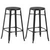 Day and Night - Day and Night Kitchen Stools 2 Units of Black Steel
