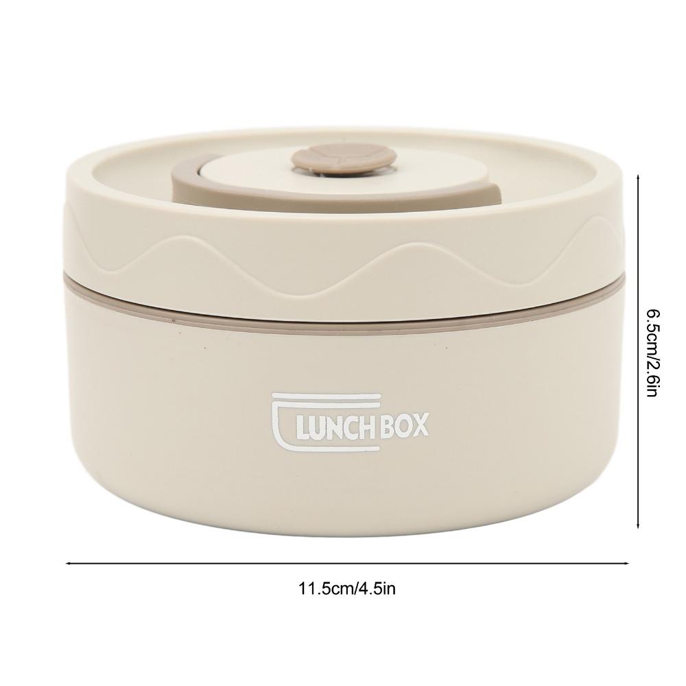Round Shape Thermal Cooking Pot 420ml/550ml Thermal Lunch Box  Outdoor Dining