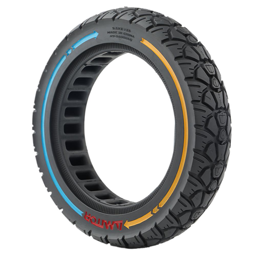 

AMITOR 9.5-Inch E-Scooter Colored Line Decor Wheel Replacement Off-Road Tire for 36mm Slot A
