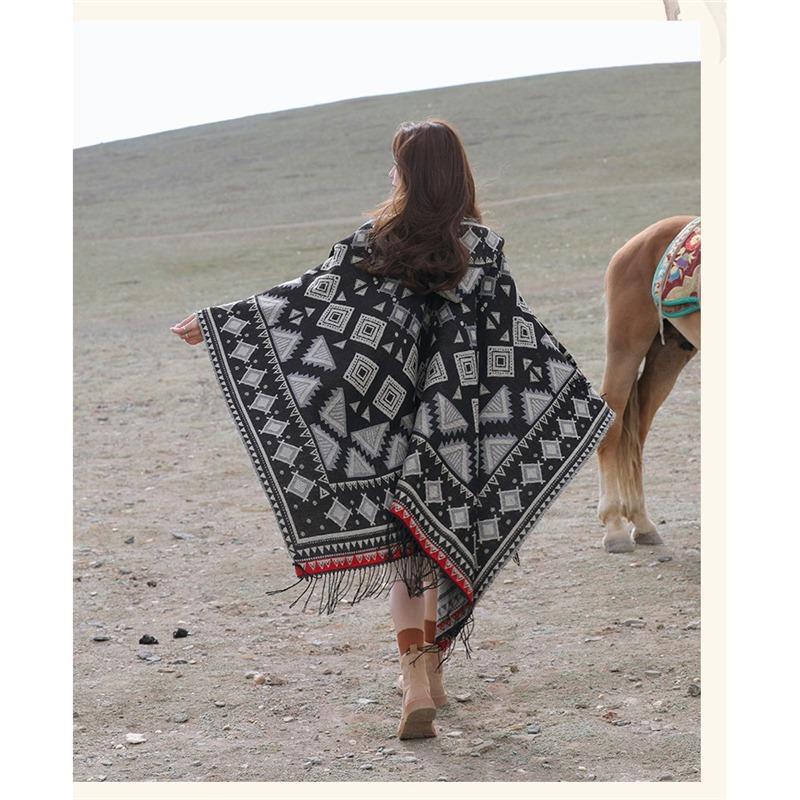 Hudvennlig og pustende Varm og allsidig Hjemme-, høst- og vinterdames reisesjal, tykk kappe, klimaanleggsteppe