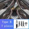 LHD For BMW 5 Series F10 F11 carbon fiber central armrest box cover storage box gear position panel decoration cover auto parts