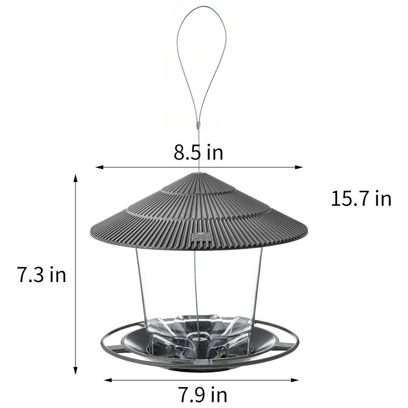 Minimalist Automatic Outdoor Bird Feeder Hanging Leakproof for Hummingbirds Backyard Patio Home Garden Decor