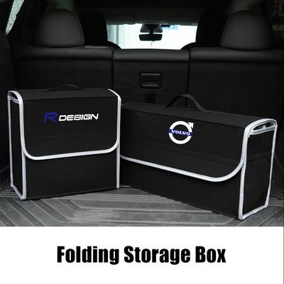 Car Trunk Organizer Large Capacity Storage Folding Box For RDESIGN T6 AWD S40 S60 S90 V40 V50 V60 V70 V90 Auto Accessories