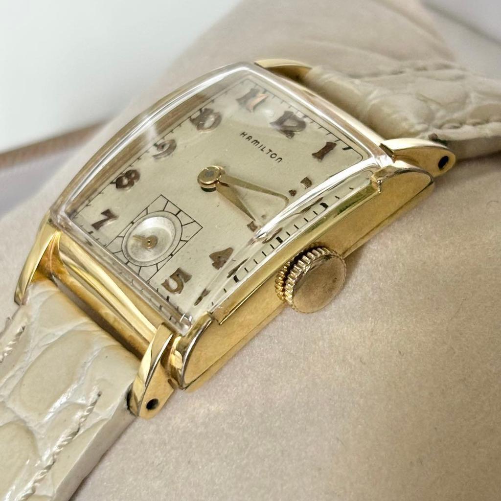 Used HAMILTON 14K GOLDFILLED manual winding watch vintage