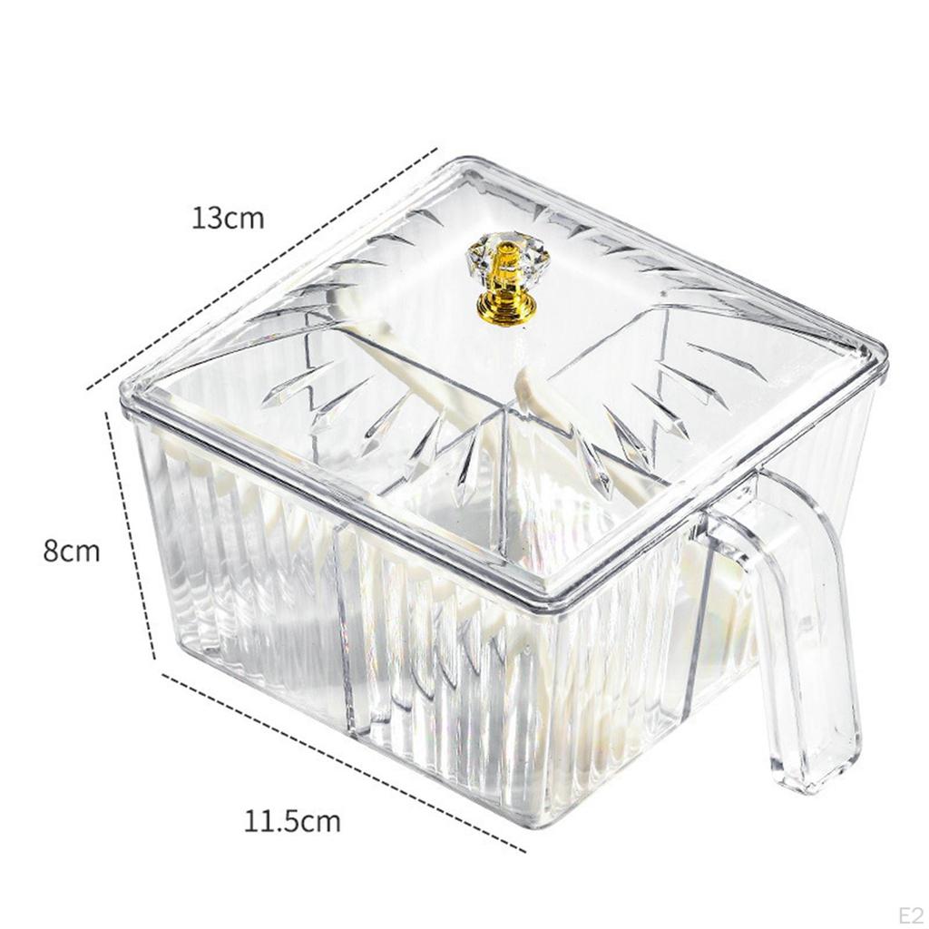 4 in 1 Seasoning Box with Lid and Spoon Condiment Container Kitchen Spice Pot Dispenser for