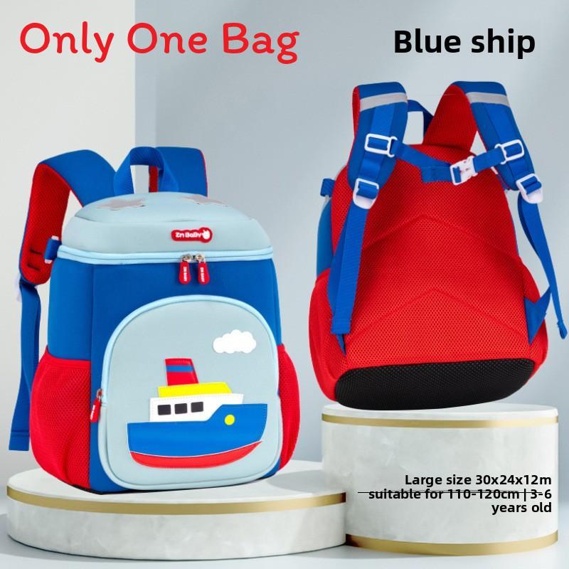 Sesame Baby Cartoon School Backpack For Kids With Lightweight Anti Back Pain Design For Children