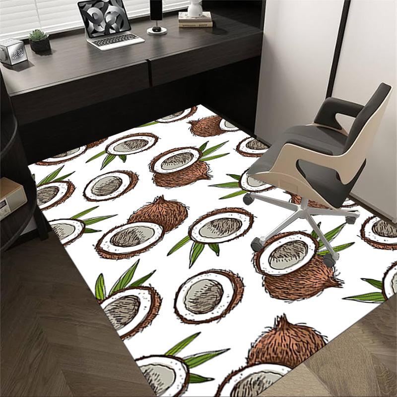 1PC Coconut Pattern Extra Large Non Slip Floor carpet, Office, family, Studio   Large Area Rug Indoor Rugs, Bold Statement Piece