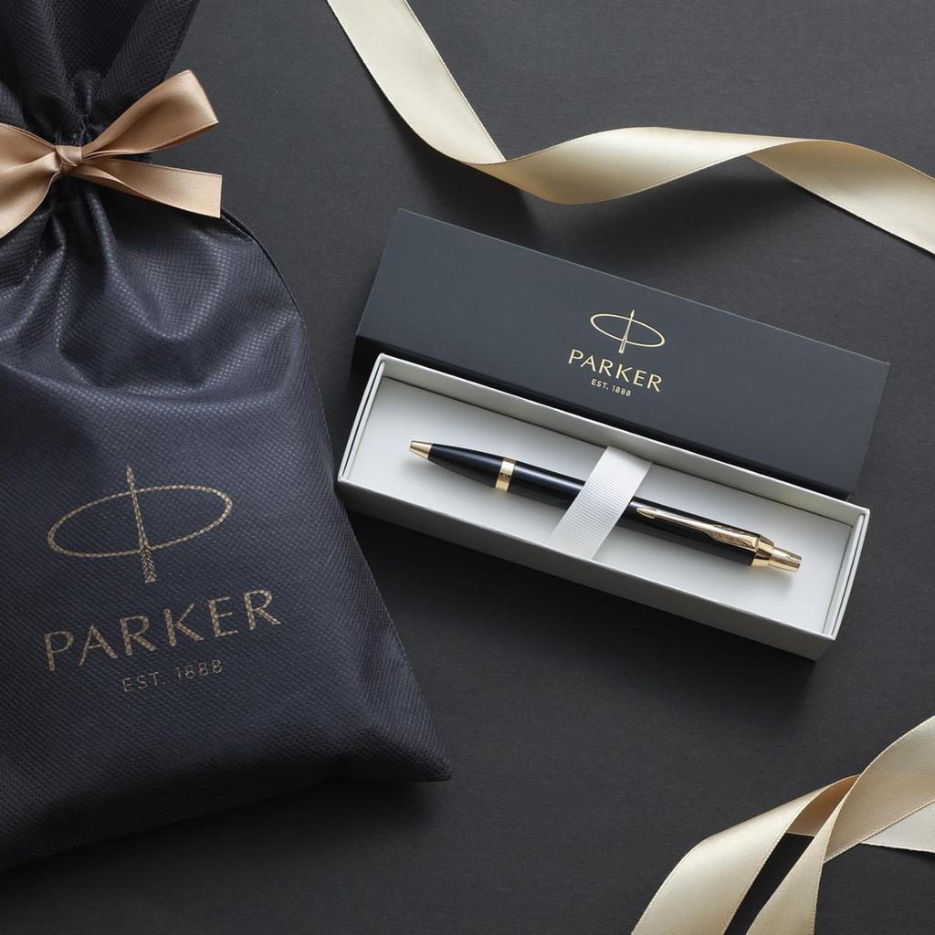 PARKER Ballpoint Pen IM Black GT Medium Gift Boxed 1975638V3 Oil-based