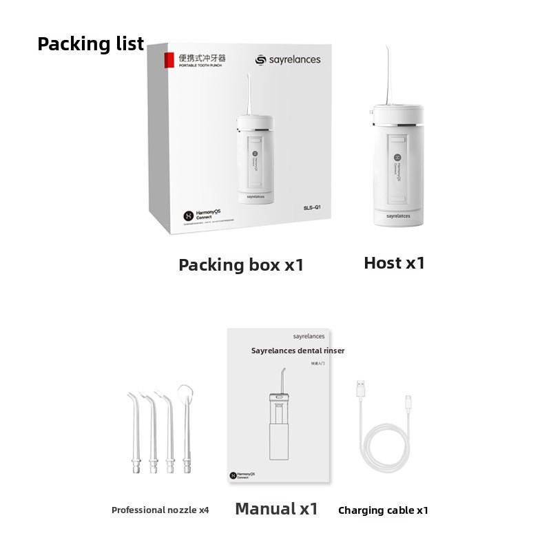 Electric Tooth Flusher, Portable and Compact Tooth Cleaning Artifact for Oral Cleaning Teeth