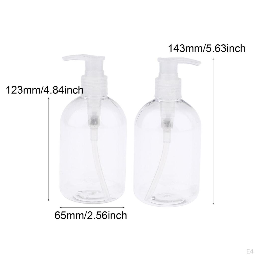 2 Makeup Liquid Empty Plastic Bottles Pump Dispenser Set