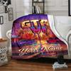 Gta Customize Text Blanket Gift Customizable Blanket Soft & Cozy for Bed Chair Home Decor Living Room Four Seasons Universal