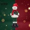Collectible Christmas Character Statues LED Lighted Figurine, Swirling Glitter Santa Claus Elk Snowman Unique Presents for Friends Decoration