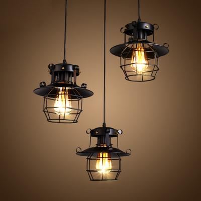 Loft Vintage Pendant Light Nordic Retro Iron Lights Industrial Hanging Lamp Lighting Fixture For Cafe Bar Home Decor Lampshade