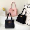 Bags Women's Large-capacity Tote Bags Nylon Casual Shopping Bags Shoulder Bags Women's Simple Solid-color Handbags