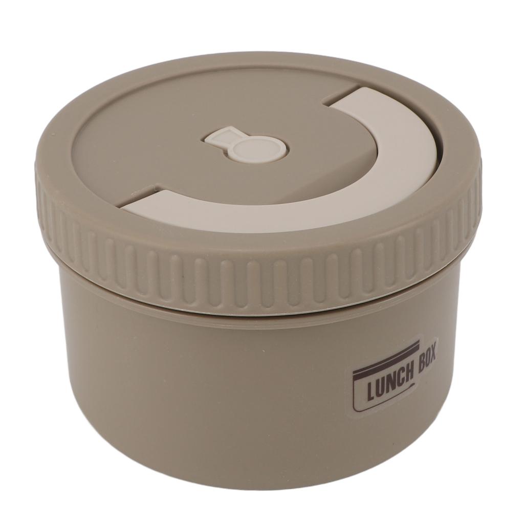 Bento Box Round 600ml Lunch Container Stainless Steel Tight Sealing Leakage Proof Insulated