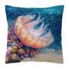 Jellyfish Pillowcase Printed Ocean Life Home Summer Large Peach Skin Cushion Decoration