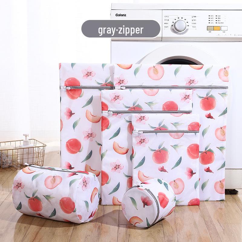 

Сетчатый мешок для стирки нижнего белья и бюстгальтеров с принтом персика, предотвращающий спутывание 30*40 cm