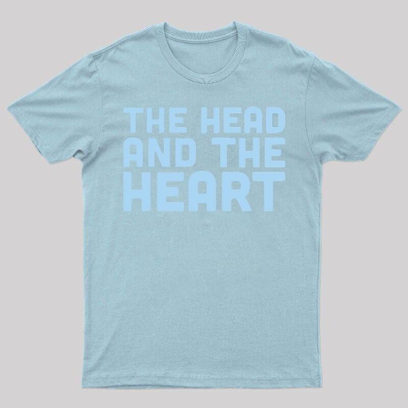 The Head and the Heart Band Logo Light Blue Cotton Shirt Unisex T-Shirt XXL