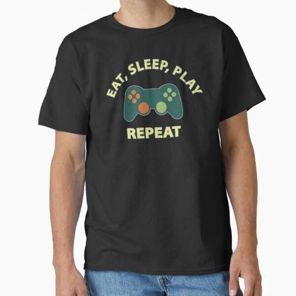 Eat Sleep Play Repeat Gaming Design Classic Tsh Made In Usaaus Tshirt S2xl S