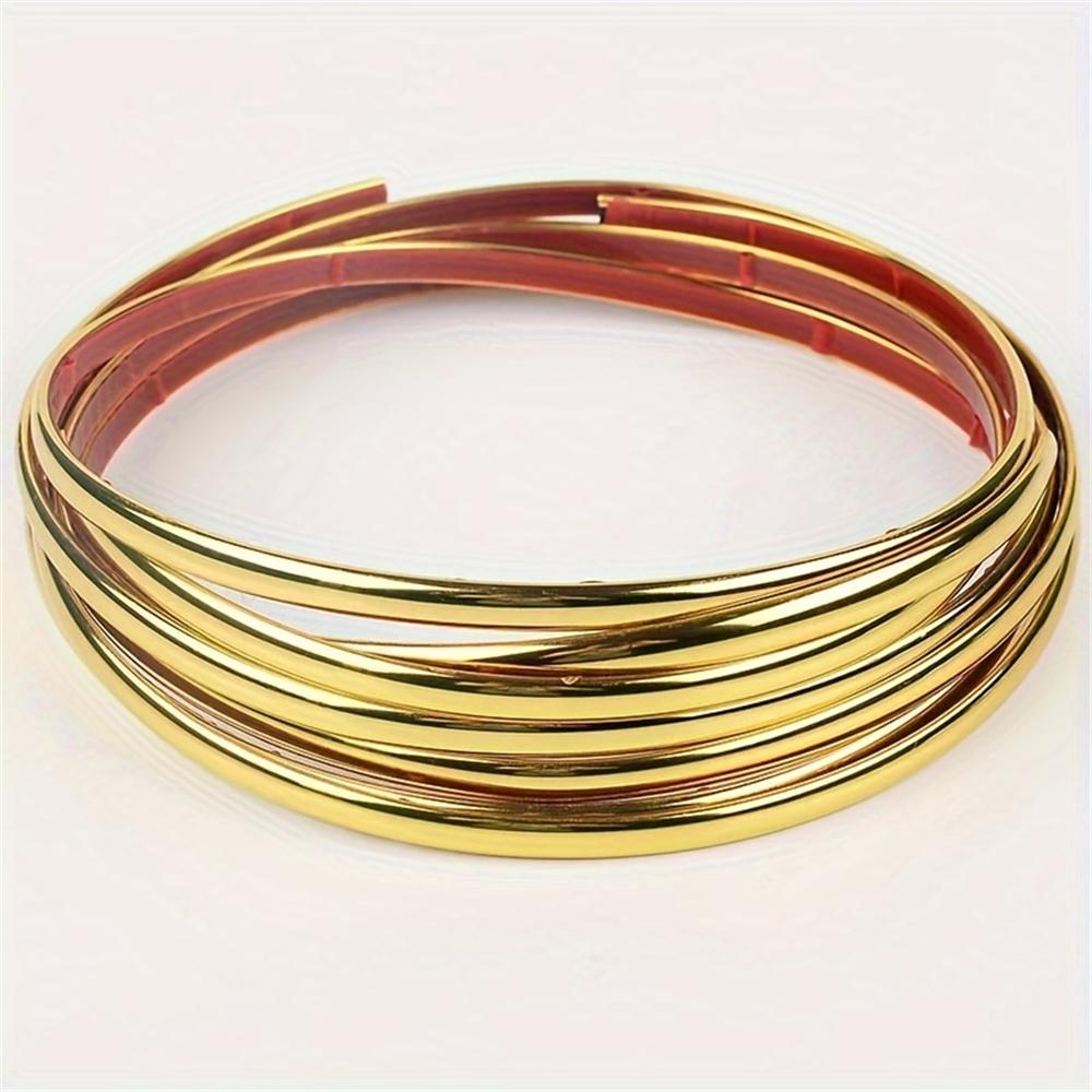 1pc 5mx0.8cm PVC Decorative Edging Strip Tape - Perfect for Wall, Ceiling & Furniture Banding Seamless Wall Corner
