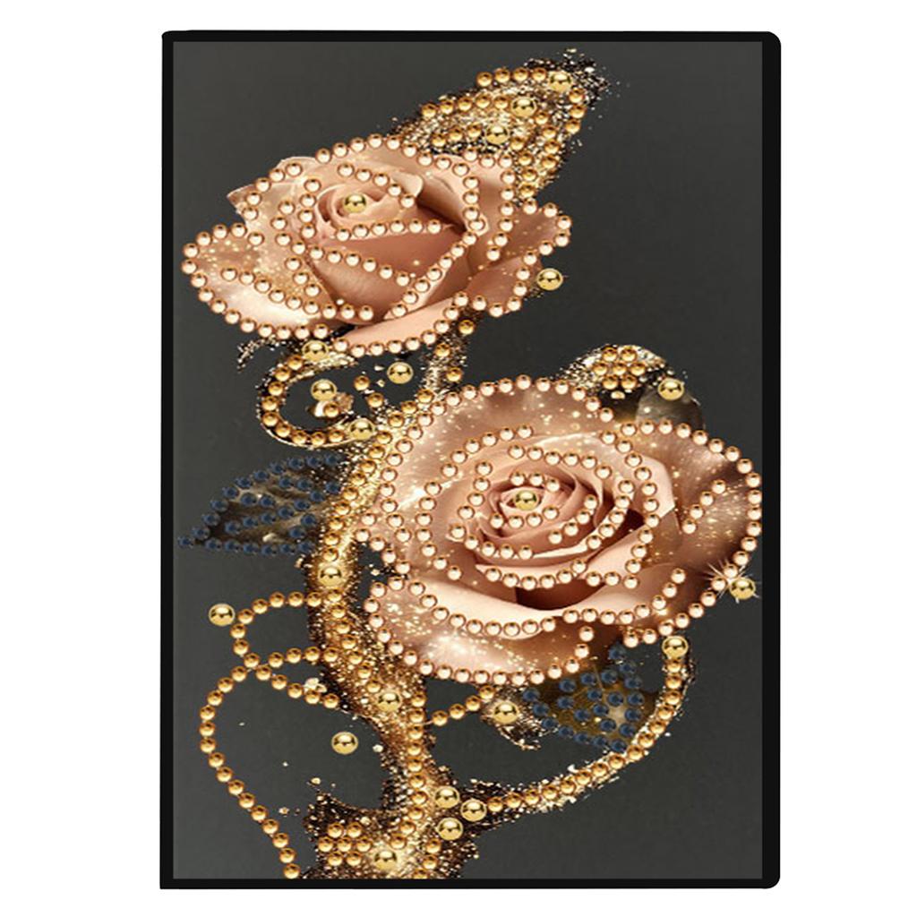 DIY 5D Diamond Painting Diary Book Diamond Painting Notebook Set Crystal Notepad Sketchbook for DIY Gifts and Festive Occasions