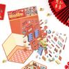 ZABC Neujahrsserie: Chinesische Stil-Aufkleber für DIY-Collagen & Journal-Dekoration - 4 Einzigartige Stile