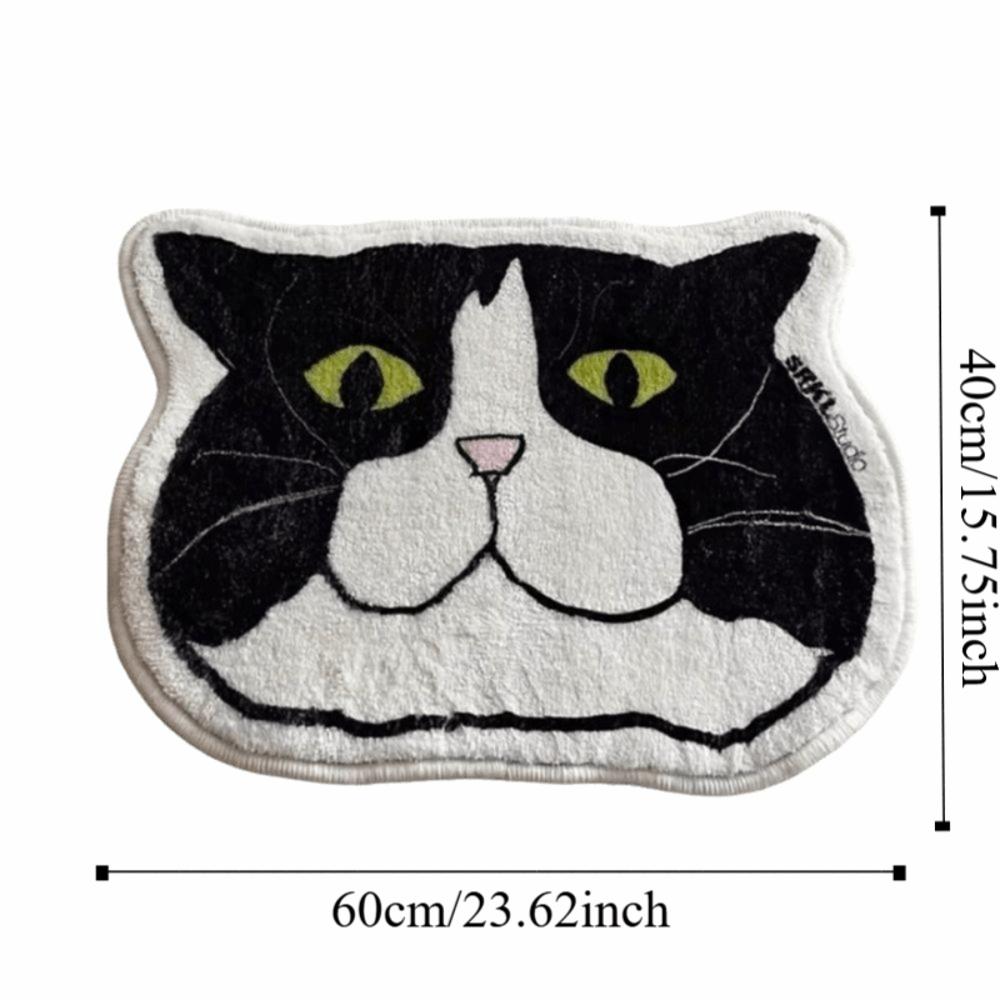 High Quality Cat Floor Mat Cashmere Anti Slip Bath Mat Stain Resistant Waterproof Doormat Bedroom