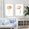 Lotus Watercolor Pink Flower Posters and Prints Canvas Painting Floral Minimalist Wall Art Picture for Living Room Home Decor