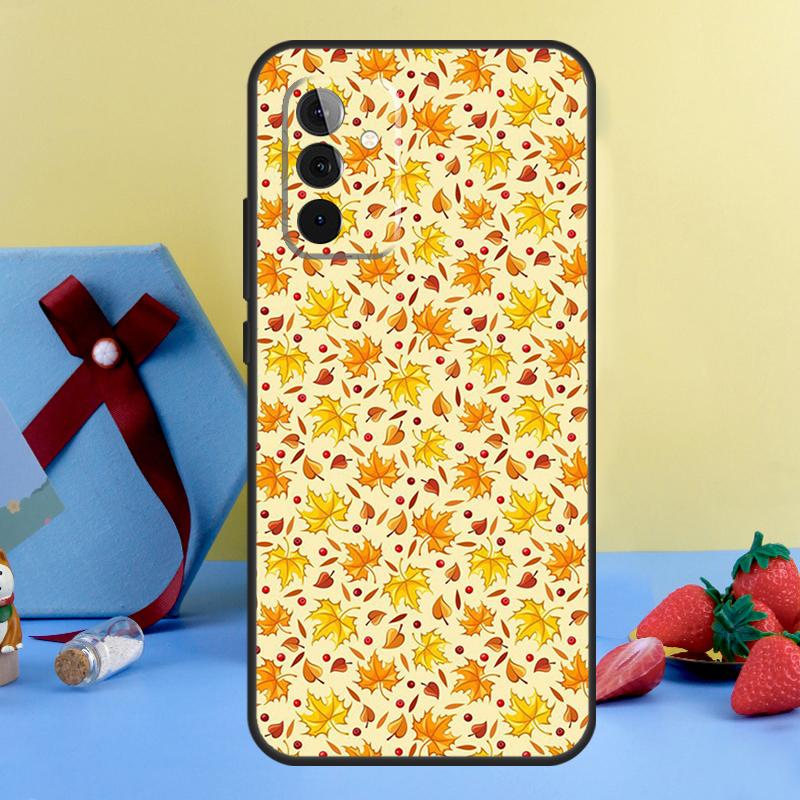 Autumn Leaves Fall Fox Case For Samsung Galaxy A36 A56 A26 A16 A06 A13 A33 A53 A15 A35 A55 A34 A54 A12 A32 A52 A17
