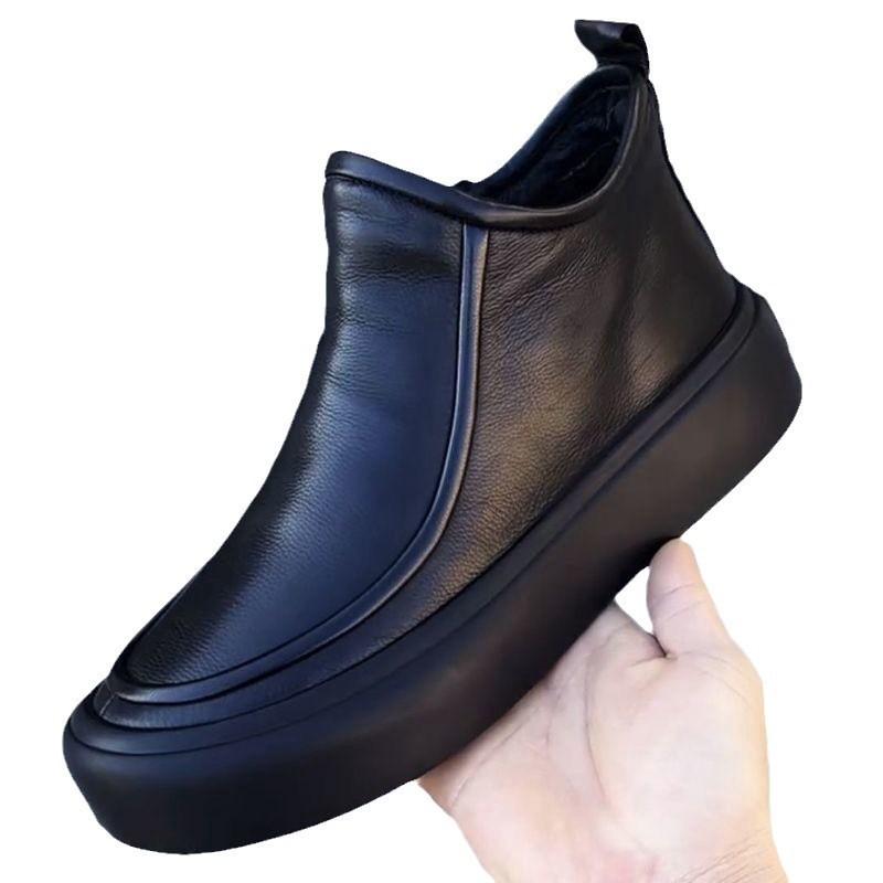 Herbst neue Herren handgefertigte Online Business Casual Lederschuhe Herren Retro Weichleder gutes Lederfutter weiche Sohle atmungsaktive Lederschuhe