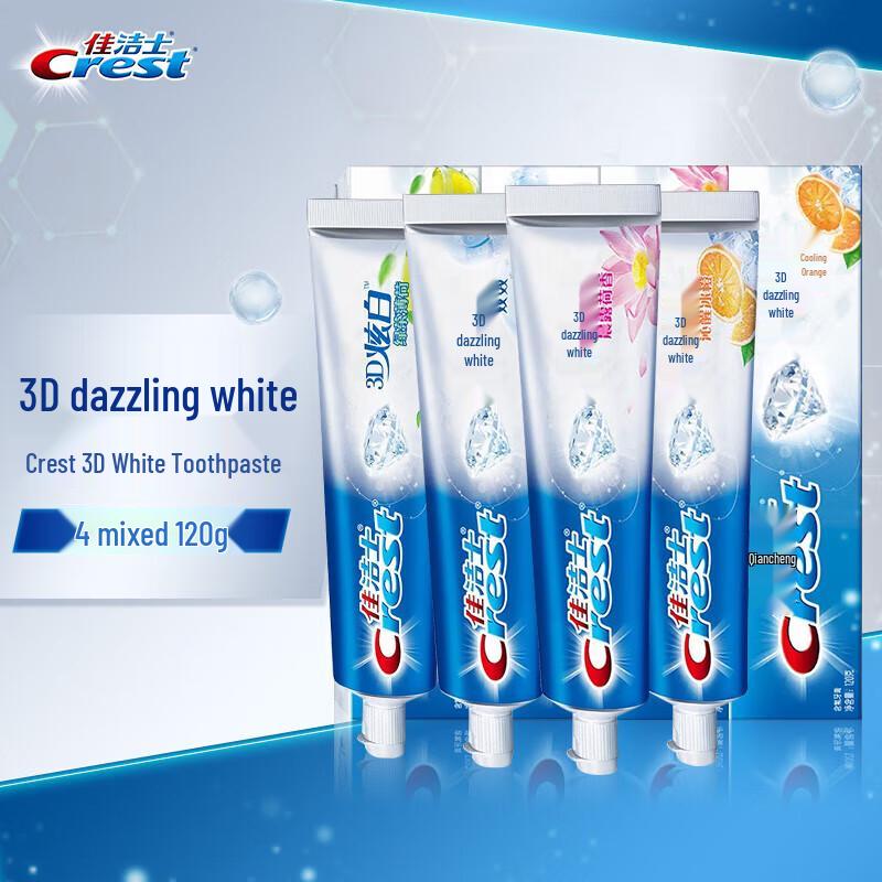 Crest 3D White Morning Dew Lotus Toothpaste 6-Pack