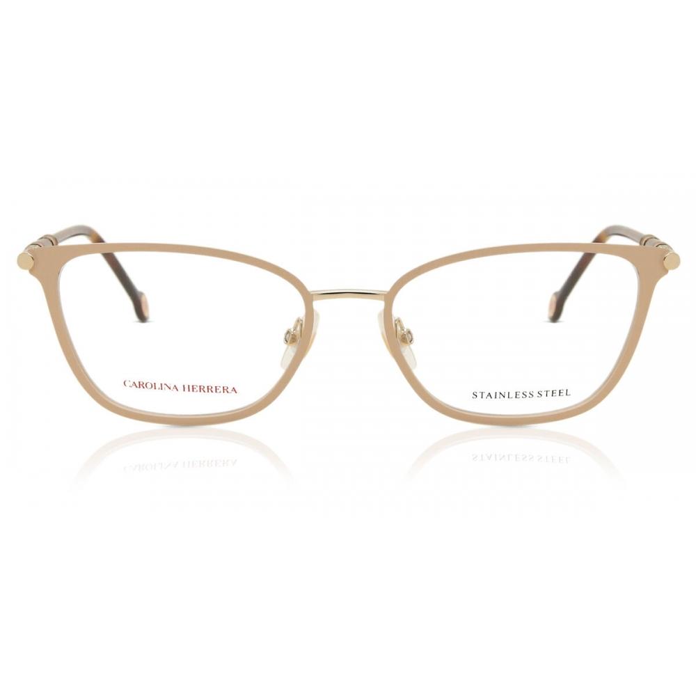 

Carolina Herrera Ch 0031 Bku Women Eyeglasses Nude Brown Gold/53