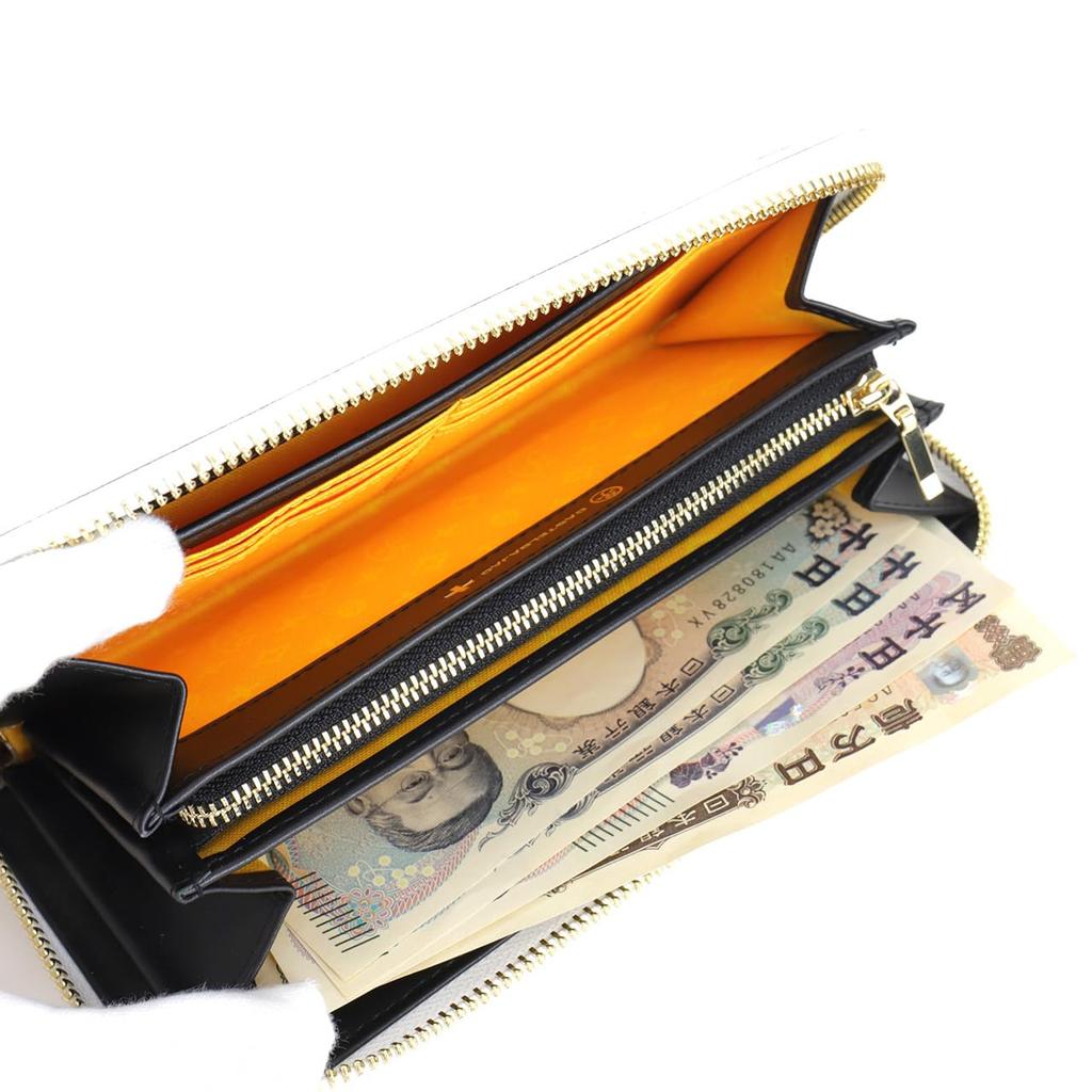 Castelbajac Round Zipper Long Wallet Claire Accessories 068633 Yellow