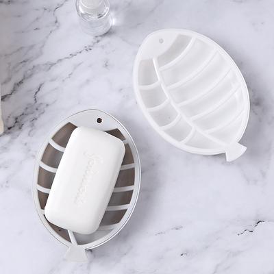 2PCS Double Layer Fish Shape Portable Soap Holder Soap Storage Container For Home Drain Soap Box