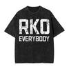 Rko Everybody Washed T-Shirt Man Vintage Cotton T-Shirts Beach O-Neck Hip Hop Tees Simple Plus Size Clothing